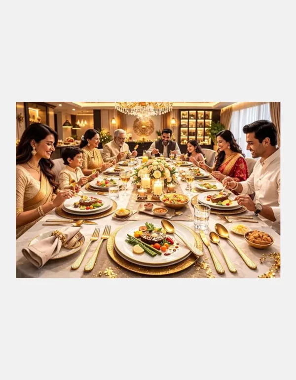 Premium Gold Stainless Steel Cutlery Set