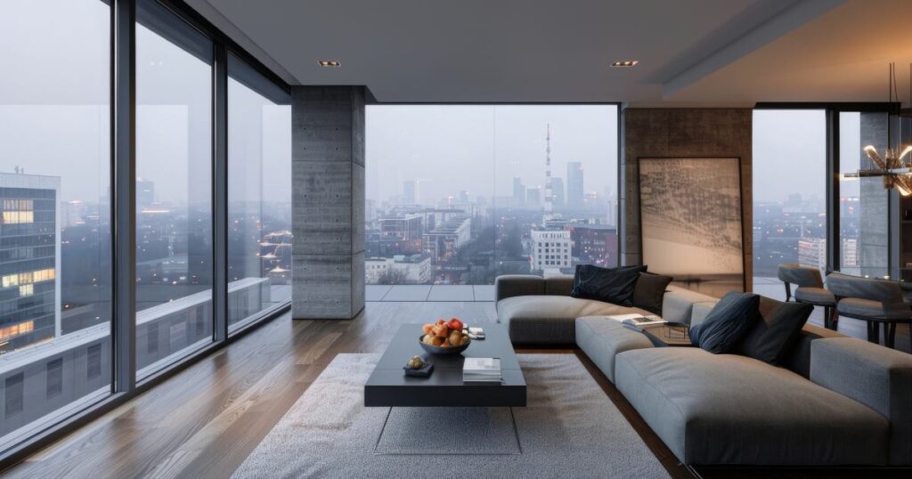 Modern apartment living free of a messy home