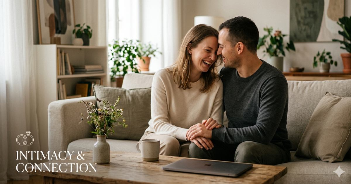 A romantic couple enjoying a close moment to achieve better sex.